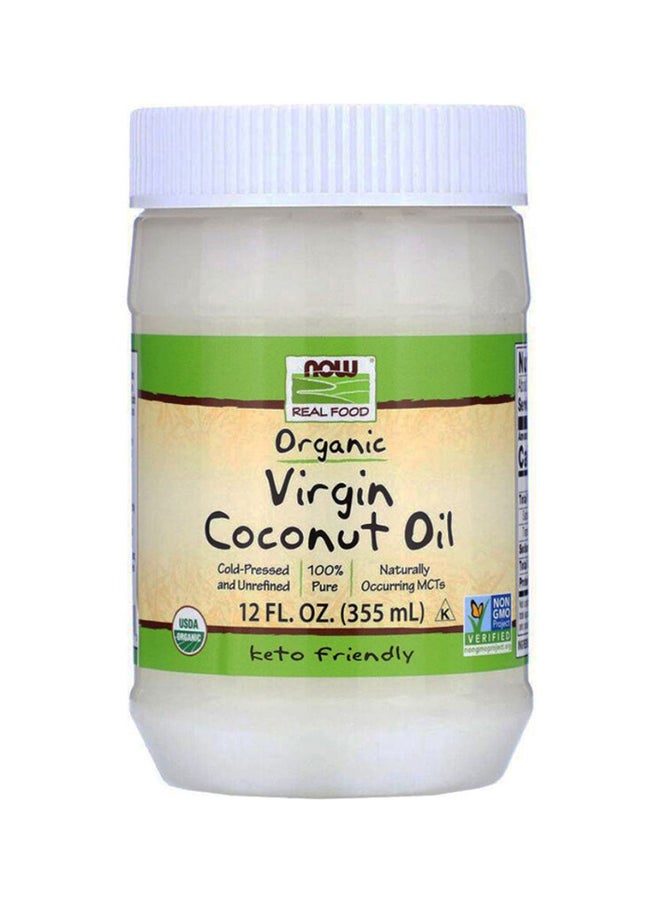 Now Foods Virgin Coconut Cooking Oil 355ml - Image 1