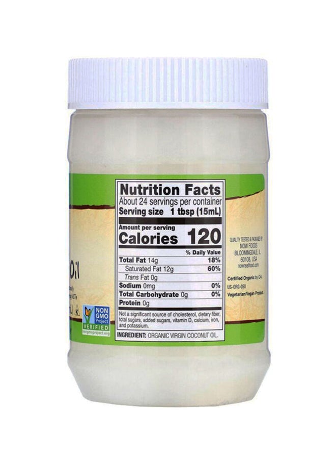 Now Foods Virgin Coconut Cooking Oil 355ml - Image 2
