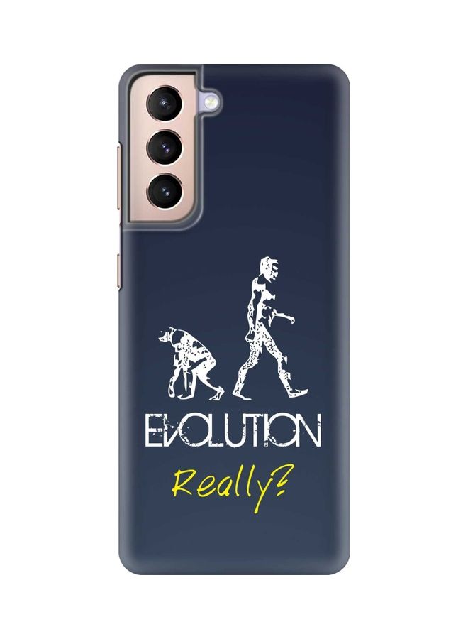 Stylizedd Evolution, Really Case Cover For Samsung Galaxy S21 Plus 5G Navy Blue/White/Yellow