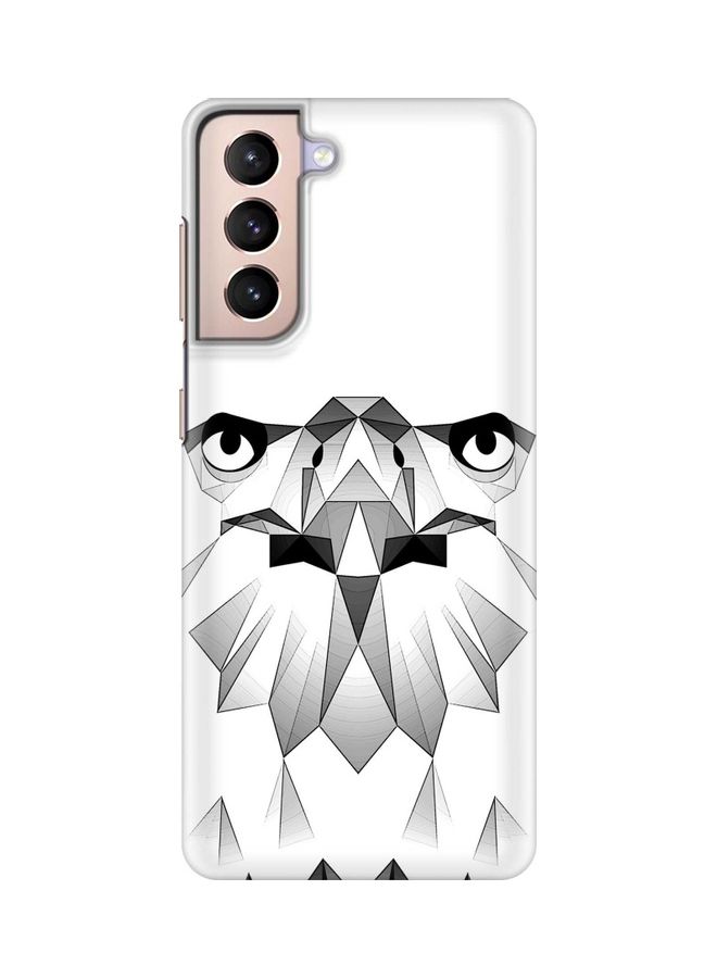 Stylizedd Poly Eagle Case Cover For Samsung Galaxy S21 5G Grey/White