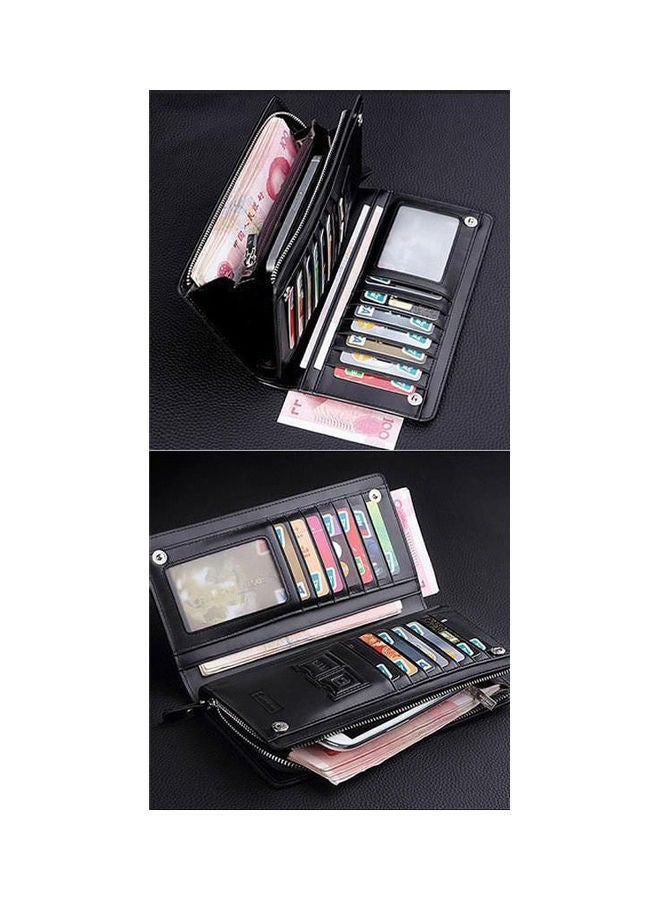 baellerry Long  Faux Leather Wallet Black - Image 2