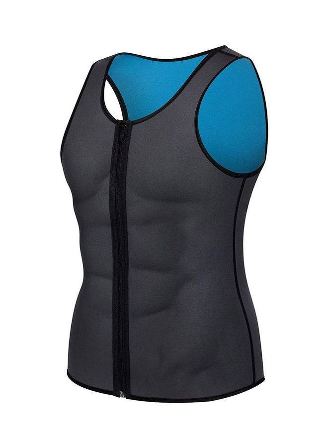 Generic - Men Waist Trainer Vest Slimming Body Shaper Compression Shirt Gym Clothes Corset - Image 1