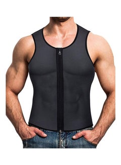Men Waist Trainer Vest Slimming Body Shaper Compression Shirt Gym Clothes Corset