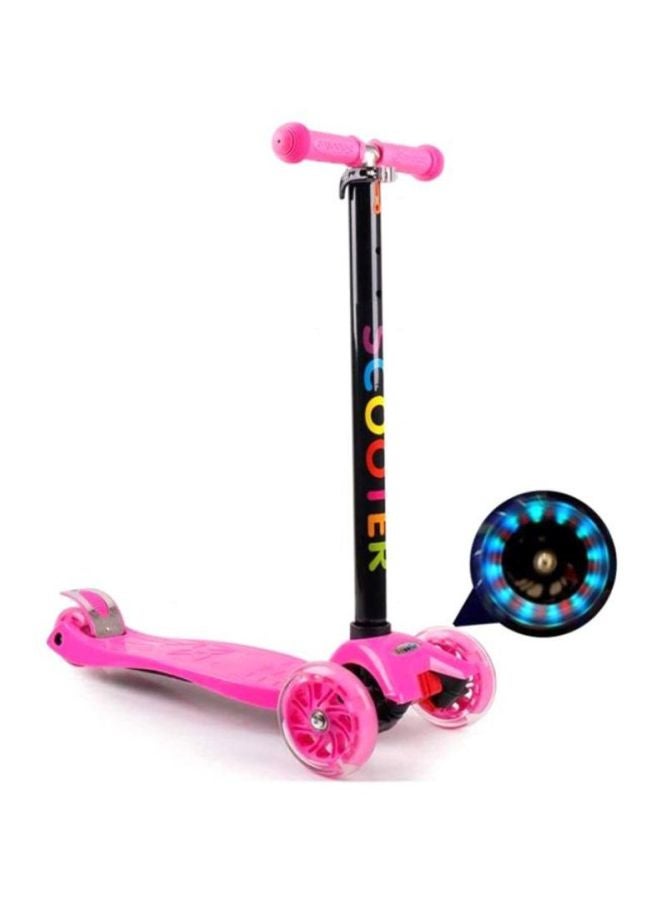 Cool Baby 3-Wheel Adjustable LED Kick Scooter Pink 80x64cm - Image 2