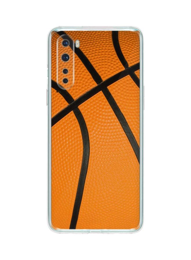 ستايلايزد غطاء حماية كلاسيكي بتصميم كرة سلة لهاتف ون بلس نورد برتقالي - Image 1