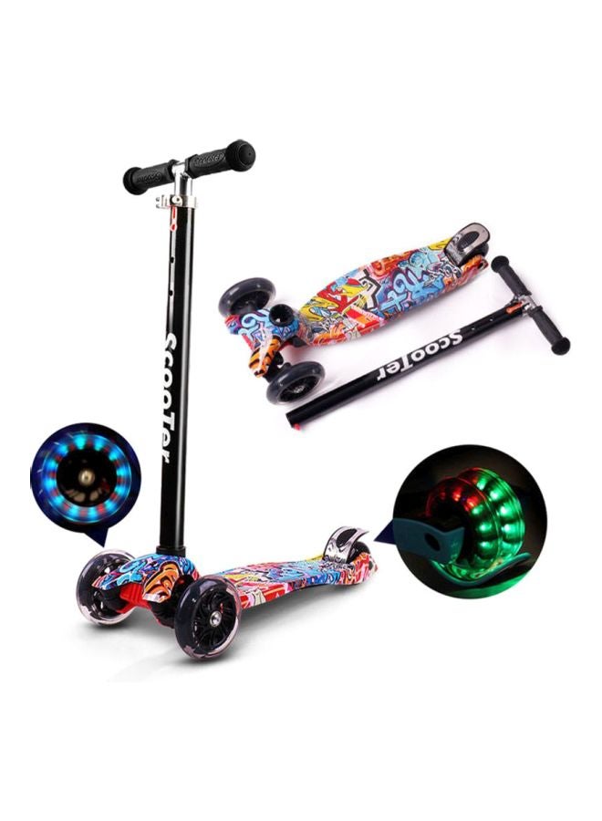 Cool Baby Kids Scooter Foldable Kick with LED Light Up Wheels for Toddlers 56x79x23cm - Image 2