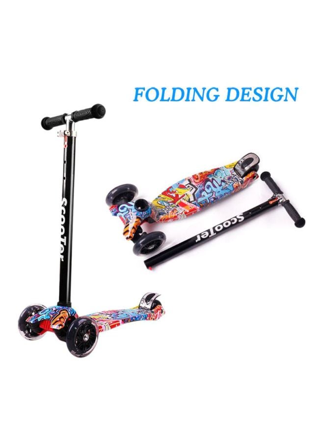 Cool Baby Kids Scooter Foldable Kick with LED Light Up Wheels for Toddlers 56x79x23cm - Image 3