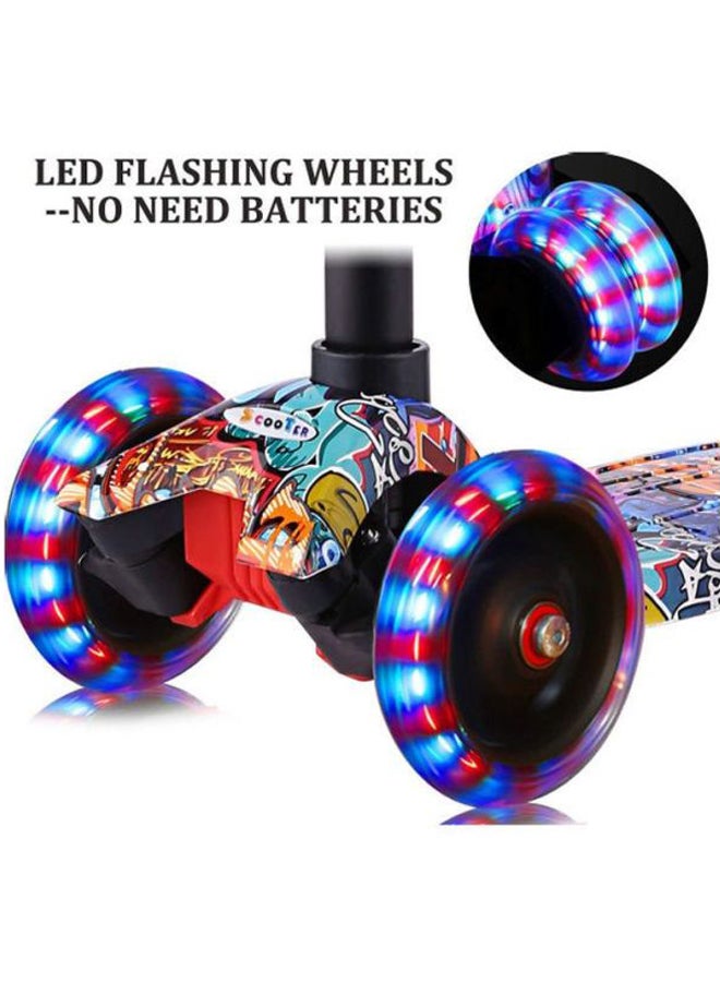 Cool Baby Kids Scooter Foldable Kick with LED Light Up Wheels for Toddlers 56x79x23cm - Image 4