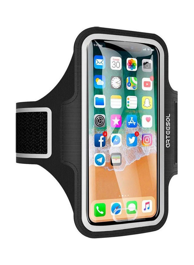 Generic Sports Running Jogging Gym Armband Case Holder Arm Band For Mobile Phones, Black  - Image 1