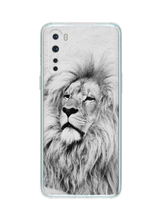 Stylizedd Wise Lion Classic Case Cover For Oneplus Nord White - Image 1