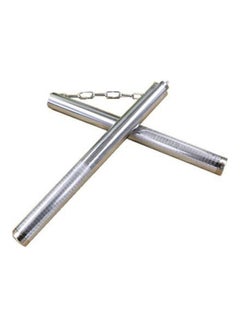 Kanteen Store Stainless Steel Nunchaku Combo Combat Flat Double Show Stick  - Image 1