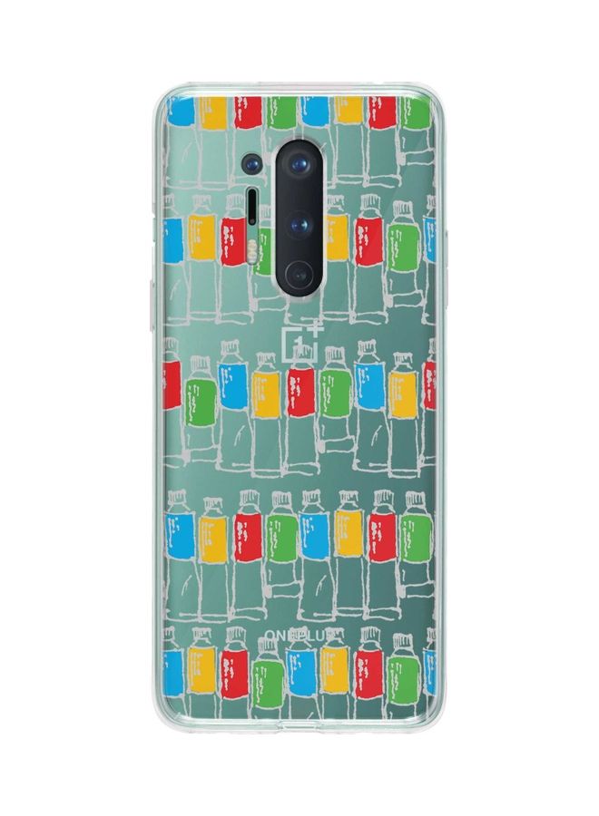 Stylizedd Oilpaint Tubes Classic Case Cover For Oneplus 8 Pro Clear - Image 1