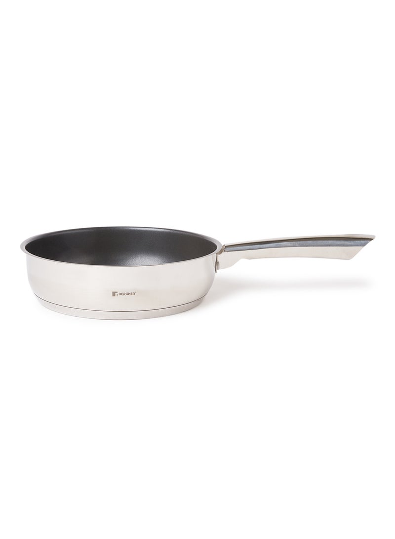 BERGNER - 9-Piece Gourmet Cookware Set Silver/Black Non-stick Fry Pan 1x24, Casserole With Lid 1x24, Casserole With Lid 1x20, Casserole With Lid 1x24, Stock Pot With Lid 1x20cm - Image 1