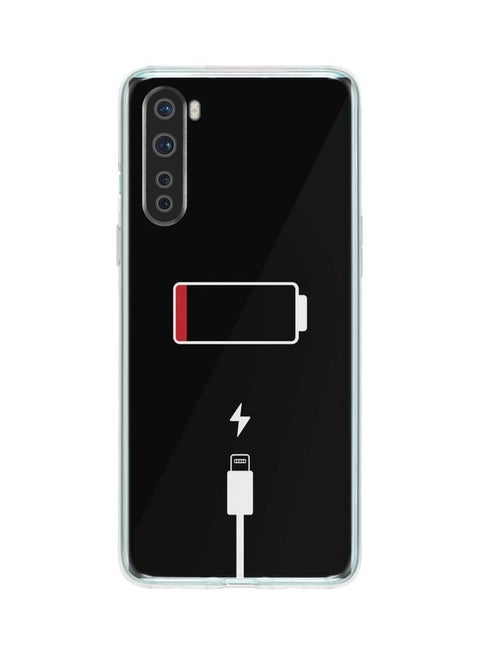 Battery Empty Classic Case Cover For Oneplus Nord Black
