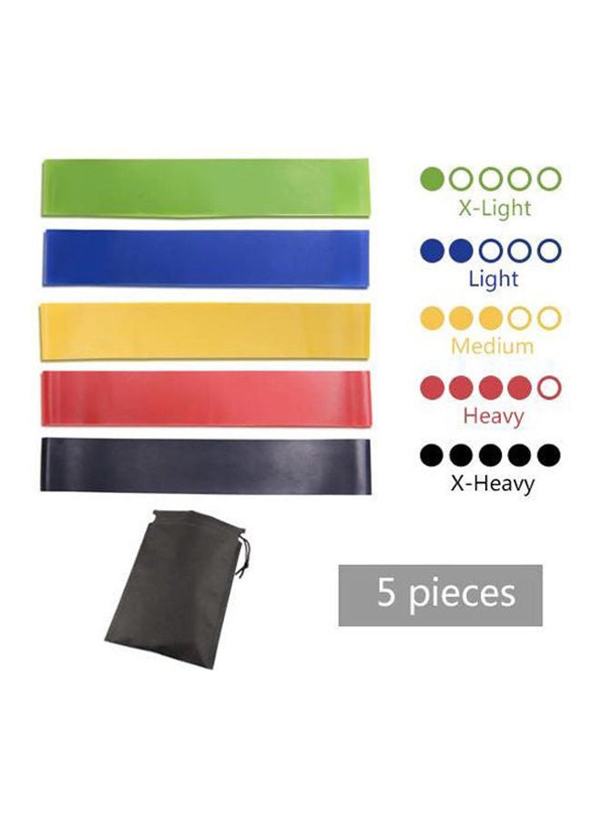 Generic Resistance Band fitness 5Levels Latex Gym Strength Training Rubber Loops Bands Fitness CrossFit Equipment Yoga Exercise Pull Rope Elastic Bands for Fit  - Image 2