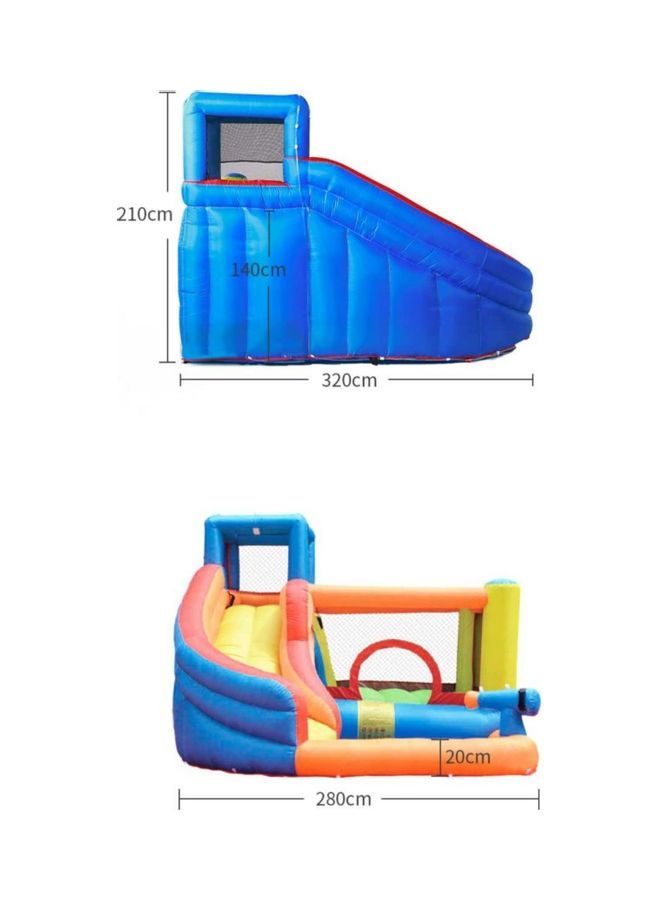 Bouncy Castles Slides With Water Gun 320 X 280 X 210cm