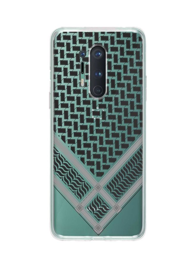 ستايلايزد غطاء حماية كلاسيك بتصميم شماغ النصر لهاتف ون بلس 8 برو أسود - Image 1