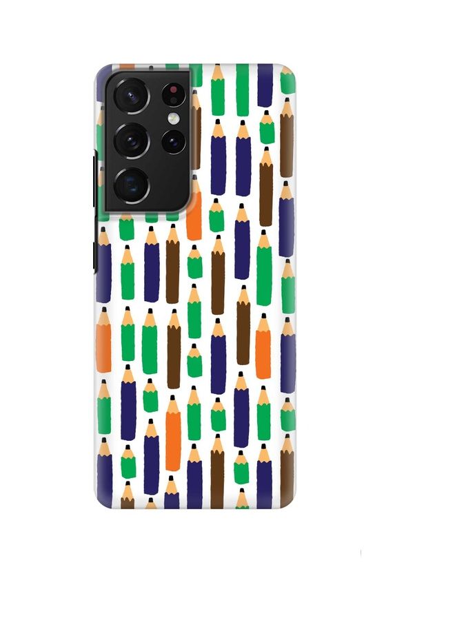 Stylizedd Pencil Race Case Cover For Samsung Galaxy S21 Ultra 5G Multicolour