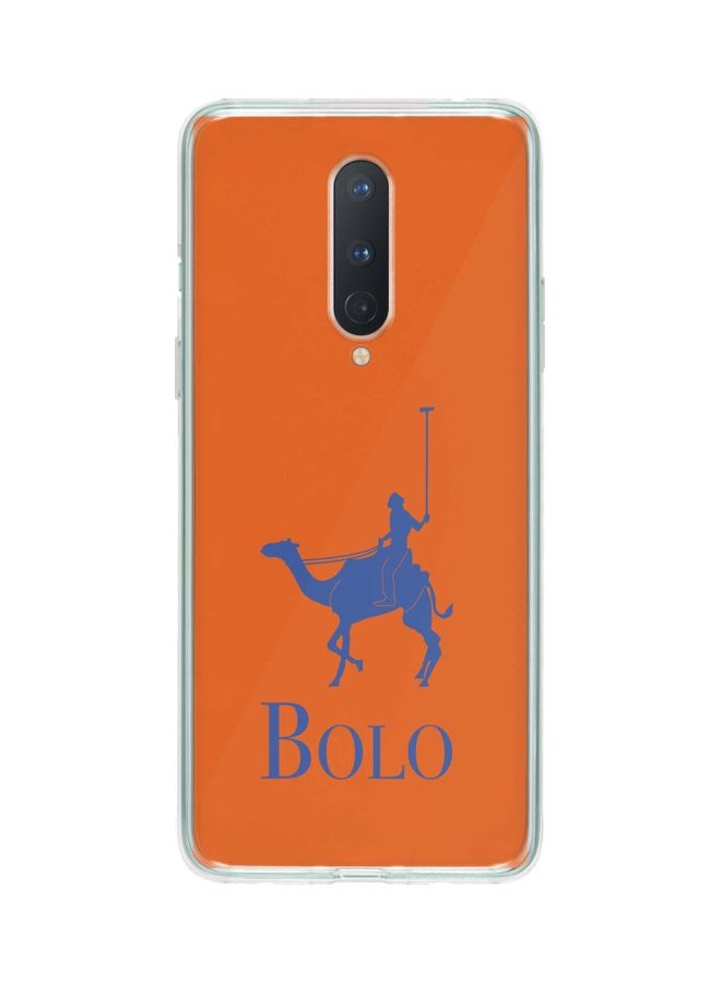 ستايلايزد ملصق حماية من سلسلة كلاسيك لهاتف ون بلس 8 بطبعة كلمة "BOLO" برتقالي - Image 1