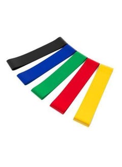Kanteen Store Hip Resistance Bands-Booty Circle Loops to Activate Leg & Butt- Premium Hip Exercise Bands-Set of 5 Elastic Fabric Non Slip Hip Workout Bands for Women & Men 21cm  - Image 1