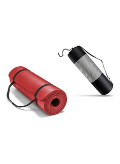 Kanteen Store Ufit Yoga Mat With Carrying Strap & Bag- 10 Mm - Red 61 x 173cm  - Image 1