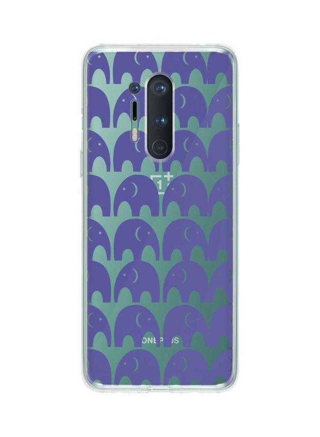 ستايلايزد غطاء حماية من سلسلة كلاسيك بطبعة أفيال صغيرة لهاتف ون بلس 8 برو أرجواني - Image 1