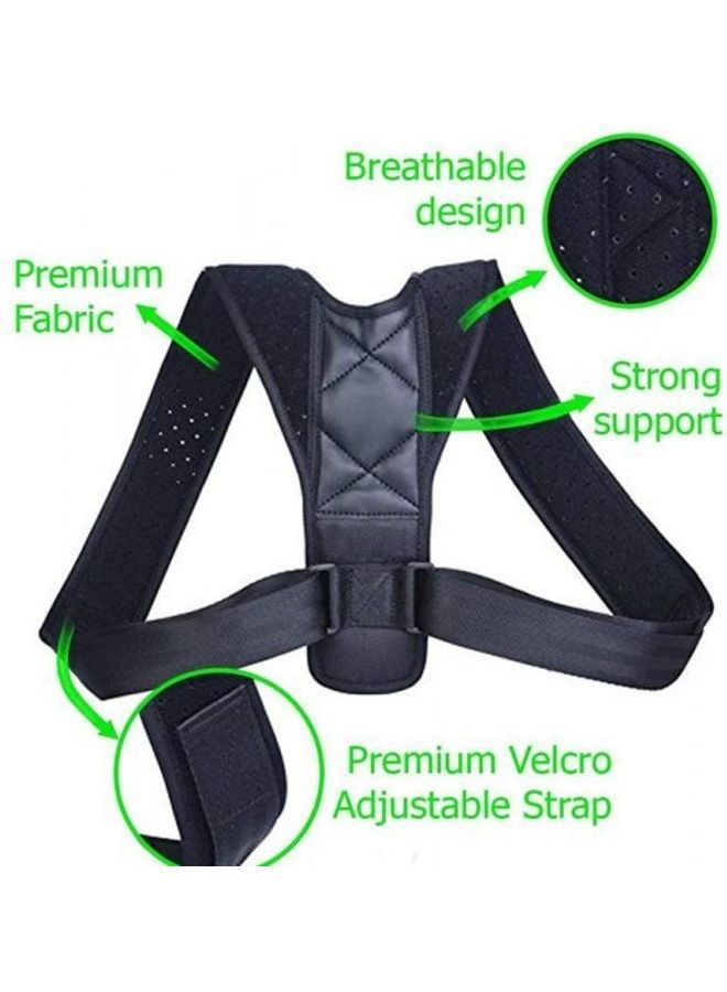Generic Brace Support Belt Adjustable Back Posture Corrector Clavicle Spine Back Shoulder Lumbar Posture Correction  - Image 2