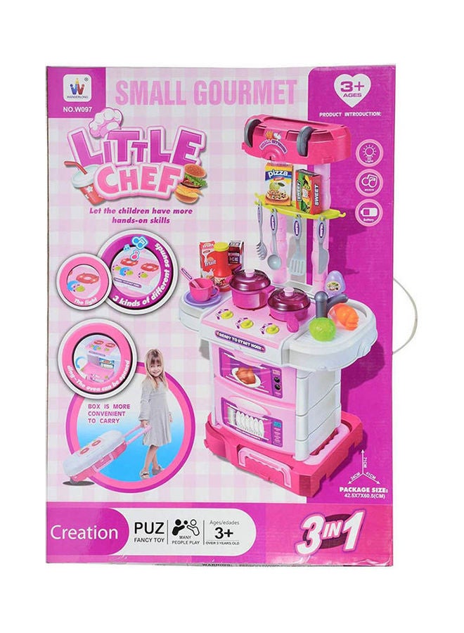 Kitchen Toy, Little Chef Toy for Kids, 43 Pieces 41.6cm - Image 1