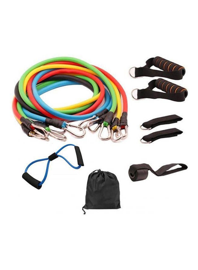 دي بي تي طقم أشرطة مقاومة مطاطية لتمارين العضلات مكون من 12 قطعة - Image 1