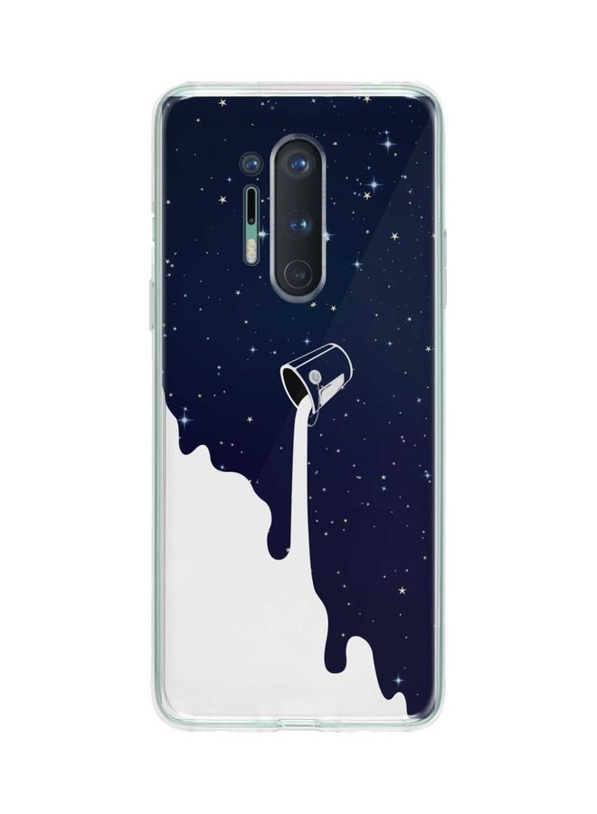 ستايلايزد غطاء حماية كلاسيك بطبعة درب التبانة لهاتف ون بلس 8 برو أزرق / أبيض - Image 1