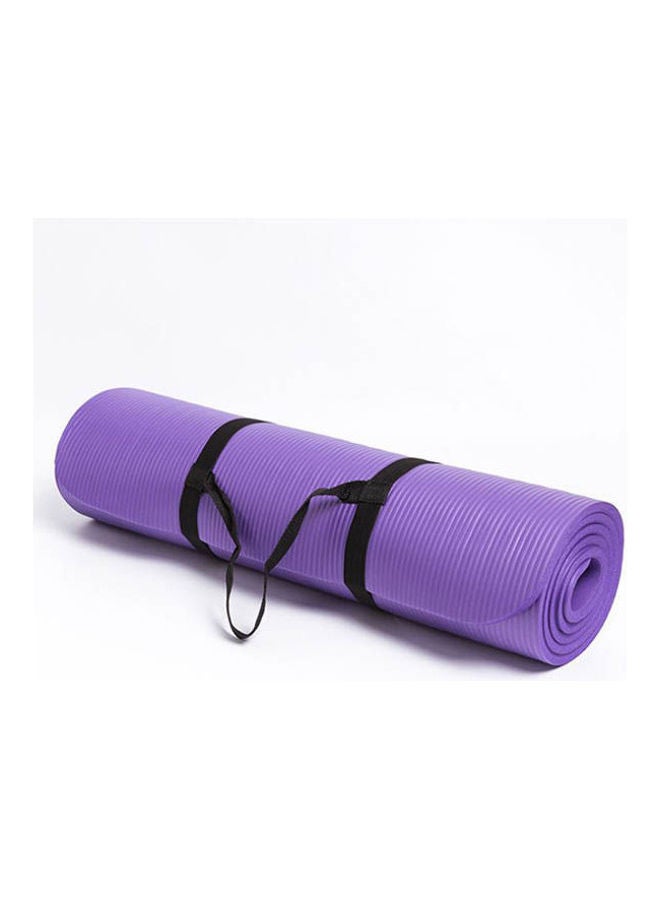 Generic Natural Environmental Protection Rubber High Density  Unisex Yoga Mat 10Mm NonSlip Thickening Widened Yoga Mat Sports Beginner MultiFunctional Fitness Mat 185cm  - Image 1