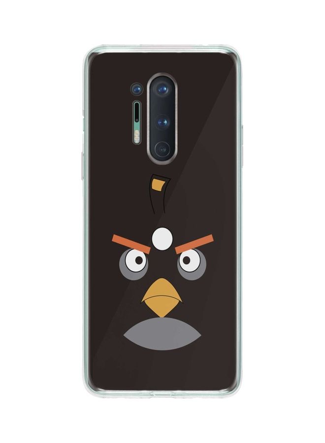 ستايلايزد غطاء حماية من سلسلة كلاسيك بتصميم شخصية بومب من لعبة "Angry Birds " لهاتف ون بلس 8 برو أسود - Image 1