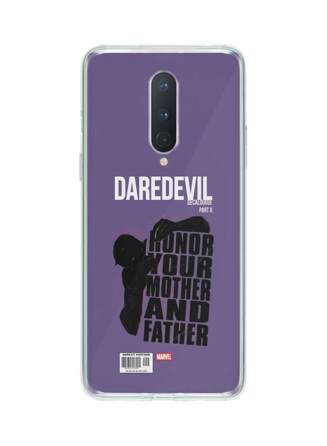 Stylizedd Daredevil Comic Cover Classic Case Cover For Oneplus 8 Purple - Image 1