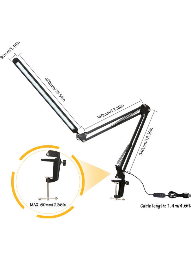 مصباح مكتب LED مزود بمشبك أسود - v1614187219/N44715093A_7