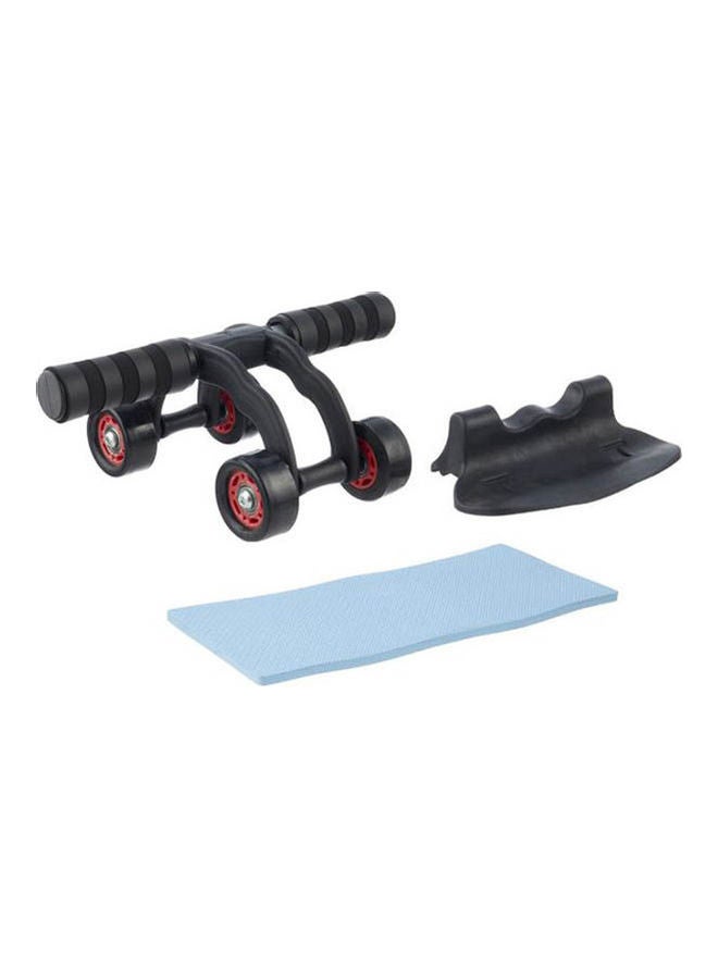 عجلة دوارة لممارسة التمارين الرياضية مع بساط يوغا - 4 عجلات 110جرام