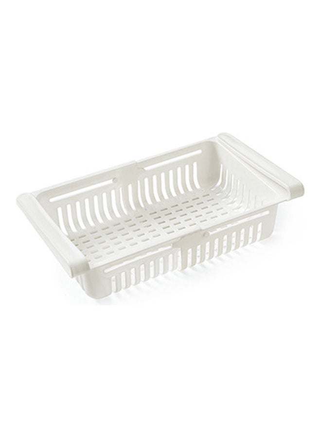 Retractable Fridge Organizer White 20x8x16cm - Image 3