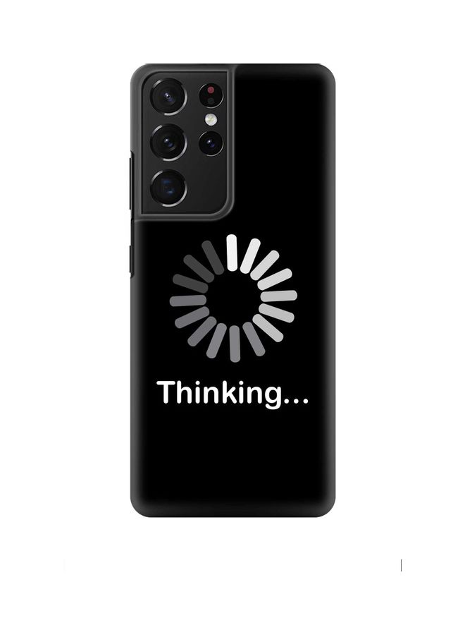 Stylizedd Thinking Case Cover For Samsung Galaxy S21 Ultra 5G Black - Image 1
