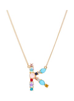 K Letter Pendant Necklace
