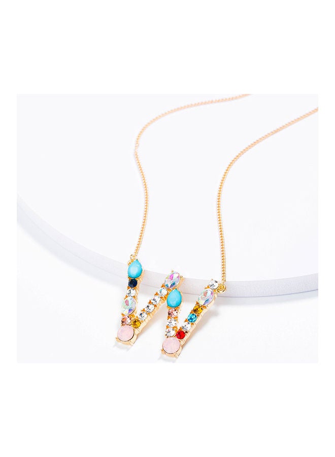 5esha W Letter Pendant Necklace  - Image 2
