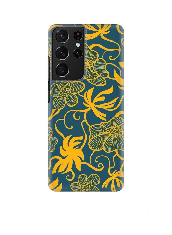 Euro Pattern Case Cover For Samsung Galaxy S21 Ultra Multicolour