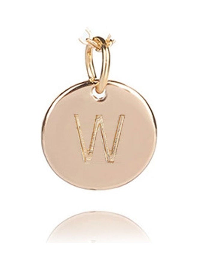 5esha W Letter Pendant Necklace - Image 2