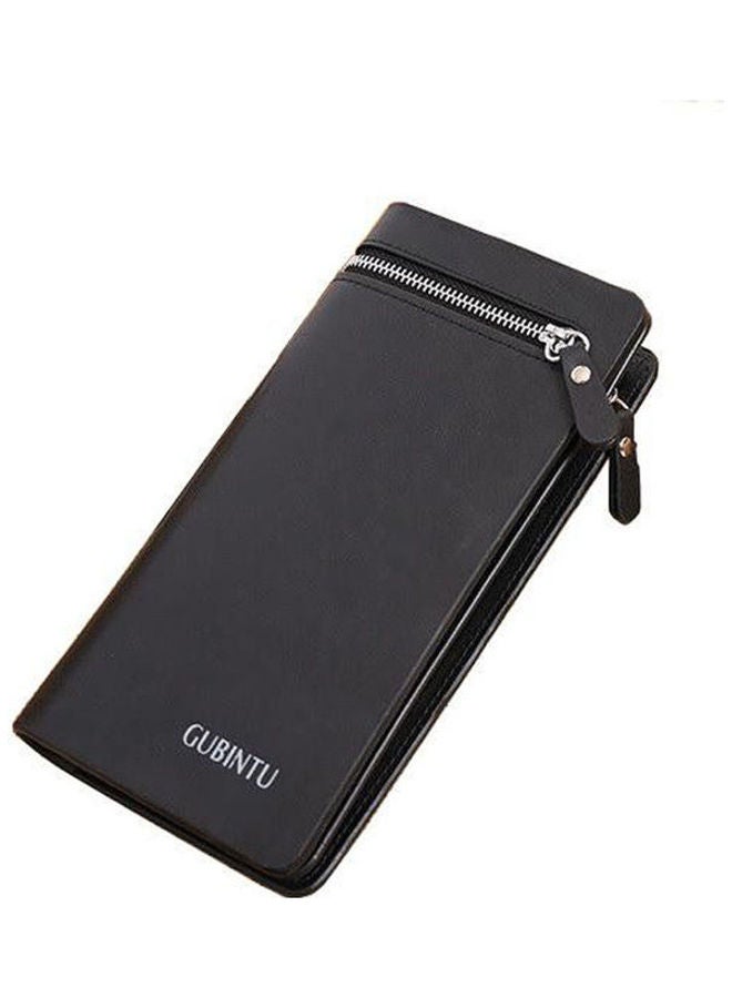 GUBINTO Long Leather Wallet Black