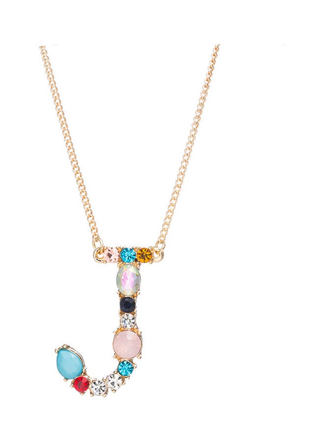 5esha J Letter Pendant Necklace - Image 1