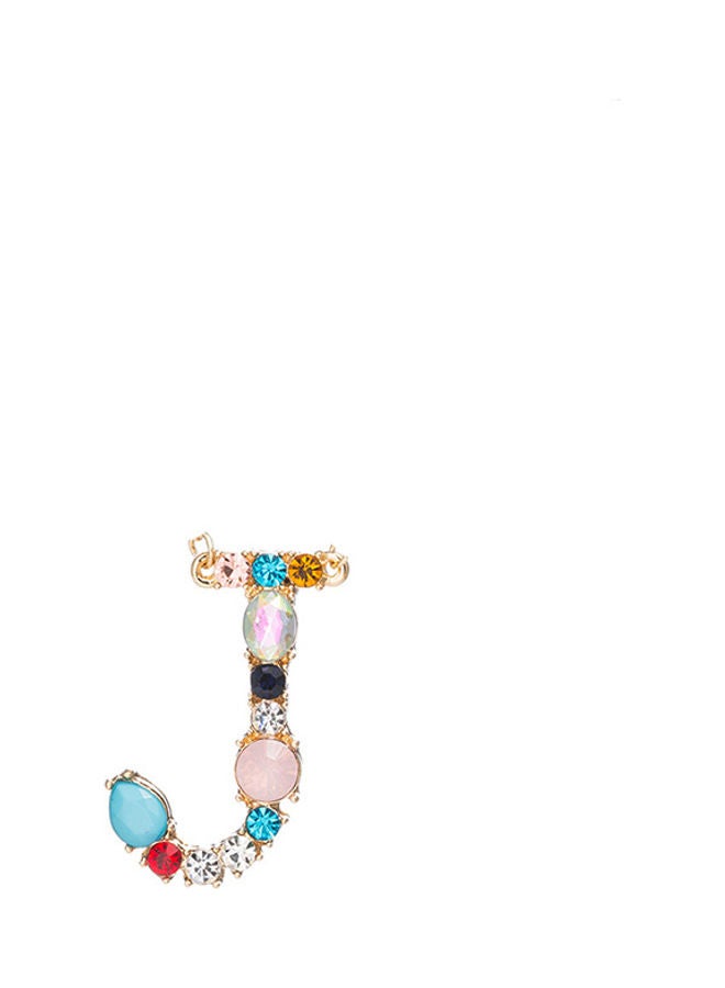 5esha J Letter Pendant Necklace - Image 3