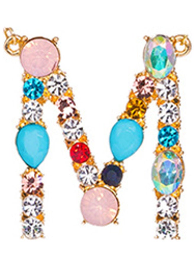 5esha M Letter Pendant Necklace - Image 3