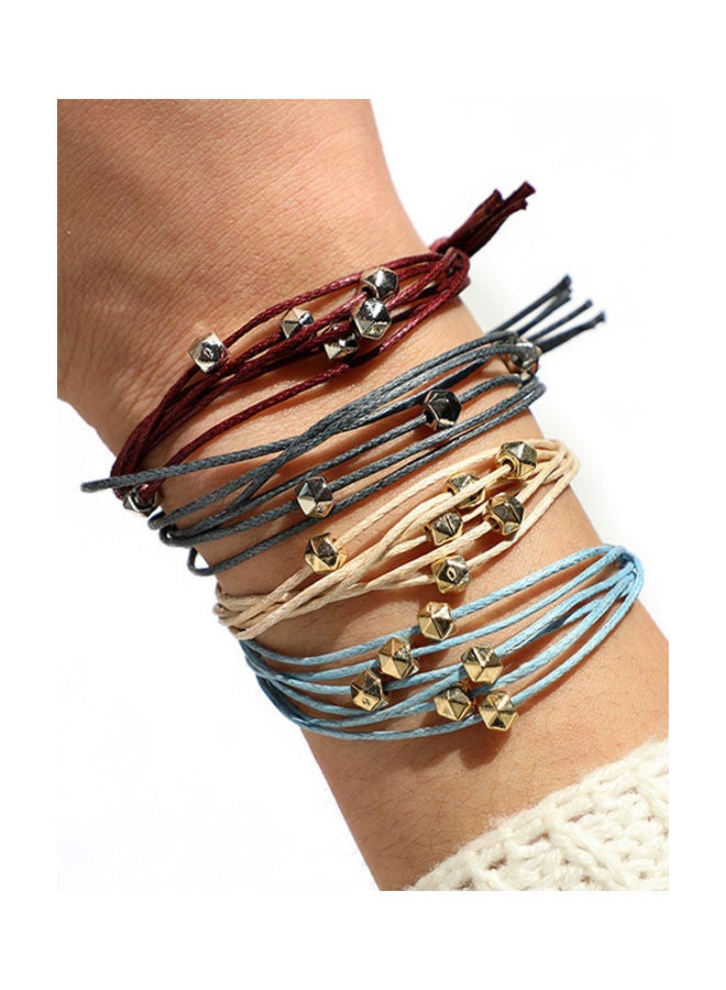 5esha 4-Piece Beaded Decorated Bracelet Set - Image 2