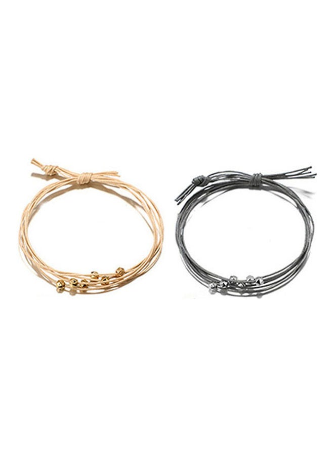 5esha 4-Piece Beaded Decorated Bracelet Set - Image 3