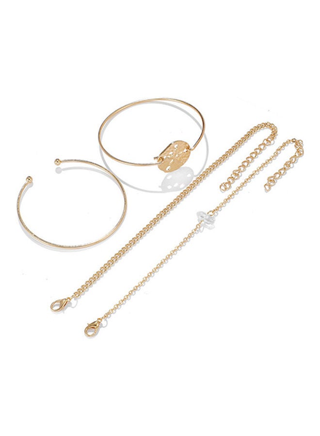 خيشة طقم أساور بتصميم نجم البحر مكون من 4 قطع - Image 1