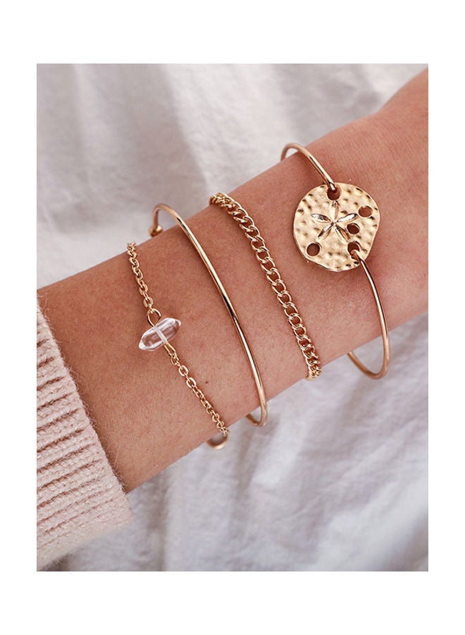 خيشة طقم أساور بتصميم نجم البحر مكون من 4 قطع - Image 2