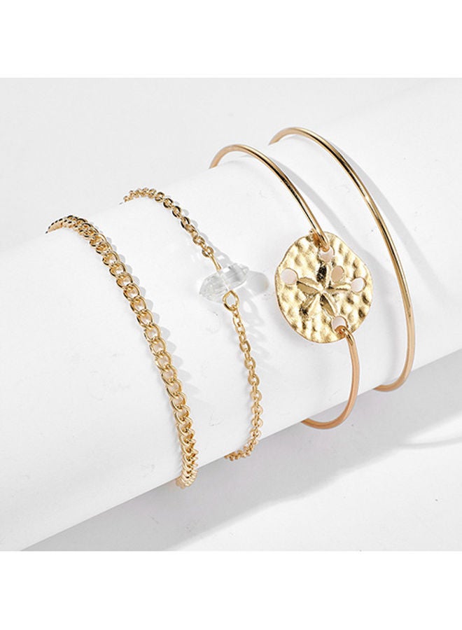 خيشة طقم أساور بتصميم نجم البحر مكون من 4 قطع - Image 3